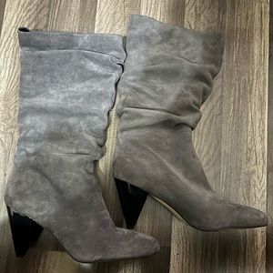 Sole Society Gerii Slouch Boots Grey Size 13